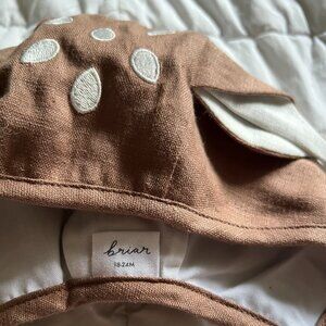 Briar Kids Tan Hat with White Details